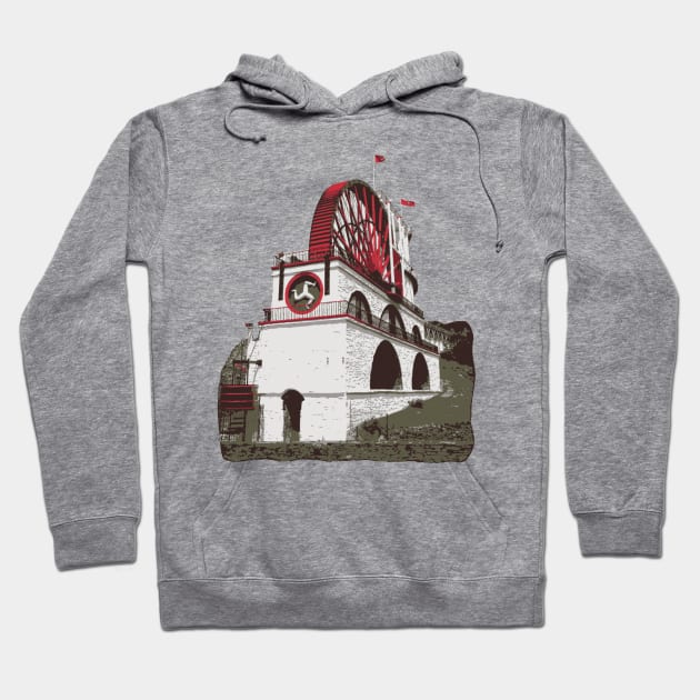 The Laxey Wheel Hoodie by ManxHaven